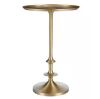 Home Decorators Collection Bellkirk Round Gold Metal Accent Table (14.5 in. W x 22.25 in. H) - Thumbnail 1