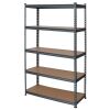 5-Shelf Steel Shelving Rack Gray, 43"W x 17.7"D x 70.8"H - Thumbnail 1