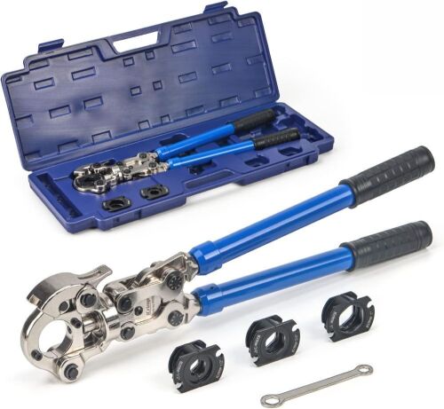 iCrimp Copper Tube Fittings Crimping Tool with 1/2,3/4 and 1-inch Jaw - Lot 171