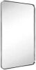 GRACTO 24x36'' Brushed Nickel Metal Framed Wall Mirror - Thumbnail 1