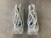 Lot of (2) 3 ft. 6-Outlet Power Strip Surge Protector with 45 Degree Flat Angle Plug, White (2-Pack) - Thumbnail 4