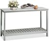 VINGLI Solid Wood Outdoor Console Table - Thumbnail 1