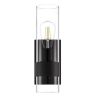 Hampton Bay Denbeck 4.5 in. W Matte Black 1-Light Sconce Clear Glass - Thumbnail 1