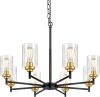 33.5'' 8-Light Chandelier - Thumbnail 1
