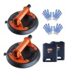 Vevor Glass Suction Cup 8 in. Industrial Vacuum Suction Cup 615 lbs. Load Capacity with Steel Handle and Carry Box, 2-Pack - Thumbnail 1