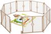 Toddleroo Superyard Freestanding 8-Panel Baby Playpen, 26 Inches Tall - Sand - Thumbnail 1