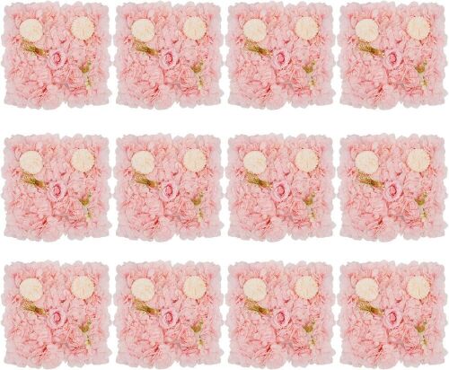 Artificial Flower Wall Panels, 12 pc - Lot 368