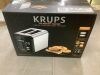 Krups Black My Memory Digital Stainless Steel 2-Slot Toaster - Thumbnail 4