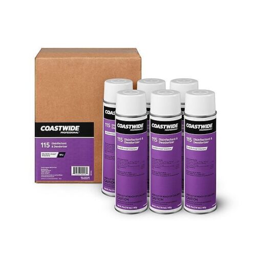 Coastwide Professional 115 Disinfectant & Deodorizer, 17 Oz., 6/Carton - Lot 377