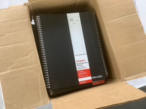 Case of (13) Staples Weekly/Monthly Planner - Lot 386