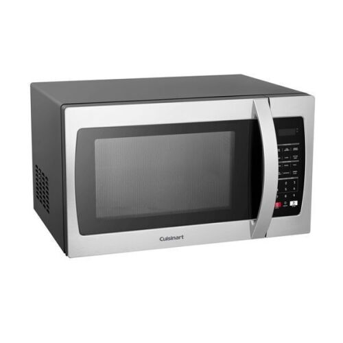 Cuisinart 1.3 cu ft Microwave Oven, 1000W, 11 Power Levels, Child Lock, Digital Display, Black - Lot 391