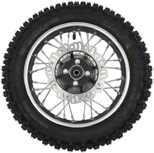 12" Rear Wheel Tire with Sprocket & Brake Disc Rotor for Pit Dirt Bike 80/100-12 - Lot 479JF