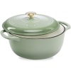 Cast-Iron Dutch Oven Kitchen Cookware w/ Enamel, Handles - 6qt - Thumbnail 1
