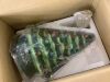Pre-Lit Ceramic Tabletop Christmas Tree with Lights- 15in - Thumbnail 2