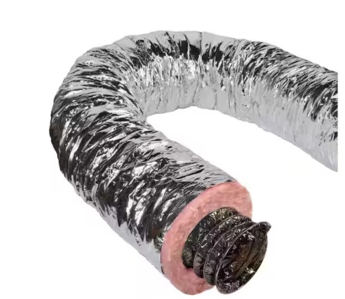 Master Flow 5 in. x 25 ft. Insulated Flexible Duct R8 Silver Jacket - Lot 505JF
