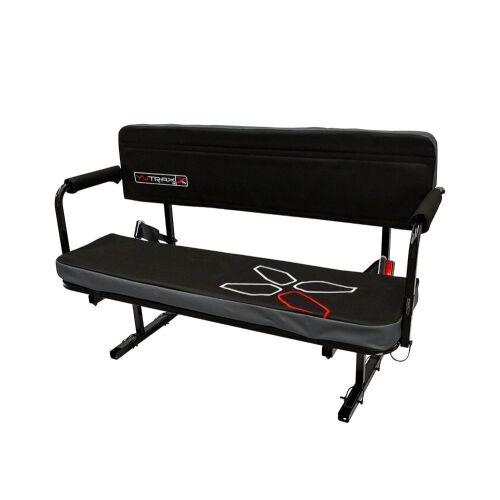 YUTRAX Universal Mount UTV Jump Seat, Heavy-Duty Steel Frame, Padded Seat & Backrest, Seat Flips Up - Lot 514