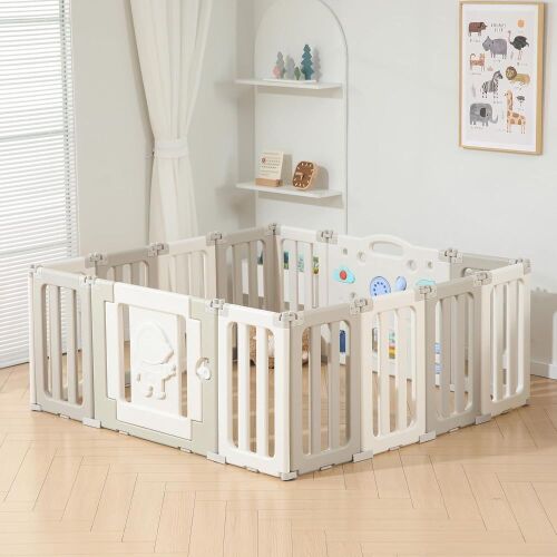 Foldable Baby Play Pen, 14 Panels - Lot 537