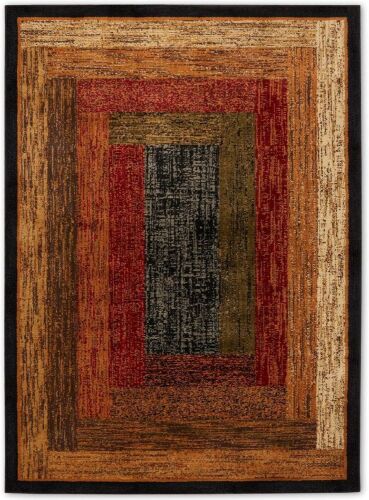 Home Dynamix Royalty Vega Contemporary Geometric Area Rug, Black/Brown, 7'8"x10'4" - Lot 548JF