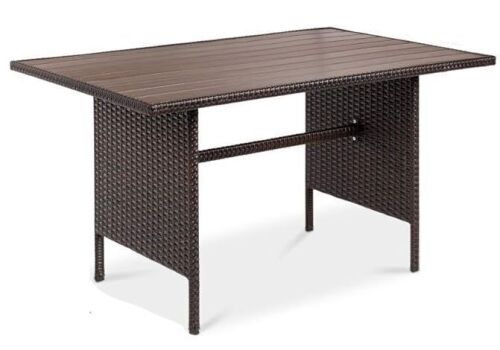 Wicker Patio Dining Table - No Hardware - Lot 567