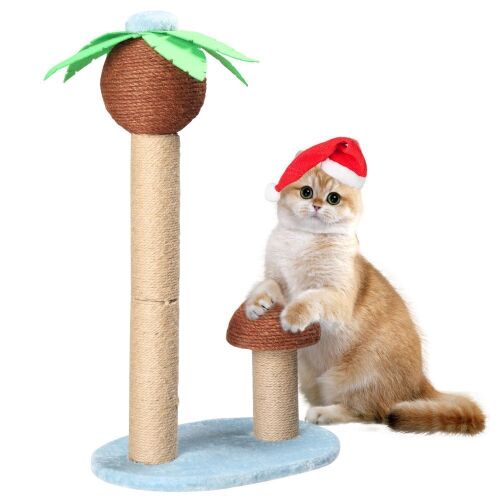 Coconut Palm Tree Cat Scratching Post - Lot 589