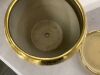 Ceramic 10 Inch Indoor Plant Pot with Drainage Hole and Saucer - Thumbnail 3