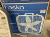 Lasko 20 in. 3 Speed Air Circulating Box Fan for Home in White with Save Smart Technology, 1820 CFM and Carry Handle - Thumbnail 4