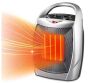 Lot of (2) R.W.FLAME 1,500-Watt Compact Indoor Small Ceramic Electric Heater with Adjustable Thermostat and Carry Handle, Sliver - Thumbnail 1