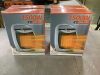Lot of (2) R.W.FLAME 1,500-Watt Compact Indoor Small Ceramic Electric Heater with Adjustable Thermostat and Carry Handle, Sliver - Thumbnail 2
