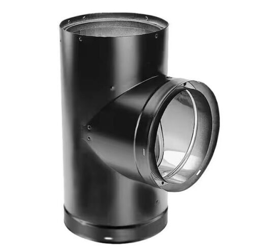 DuraVent Model DVL Double Wall Stove Pipe 6in. Diameter Double Wall Tee - Lot 655JF