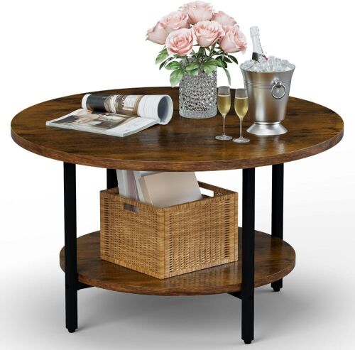 Round Coffee Table, 27.6" - Lot 676