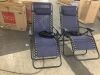 Set of 2 Adjustable Zero Gravity Patio Chair Recliners w/ Cup Holders - Thumbnail 2