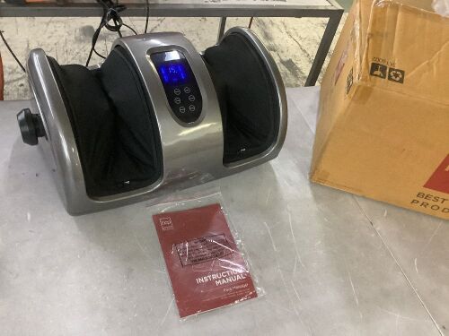 Reflexology Shiatsu Foot Massager w/ High-Intensity Rollers - Missing Remote Control - Lot 694