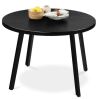 Mid-Century Modern Round Dining Table w/ Adjustable Feet - 35.5in - Thumbnail 1