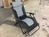 Oversized Padded Zero Gravity Chair, Folding Recliner w/ Headrest, Side Tray - Thumbnail 2