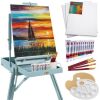 Portable Wooden French Easel w/ 32pc Beginners Kit - Thumbnail 1