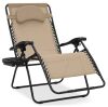 Oversized Reclining Zero Gravity Chair Lounger w/ Cup Holder, Pillow - Thumbnail 1
