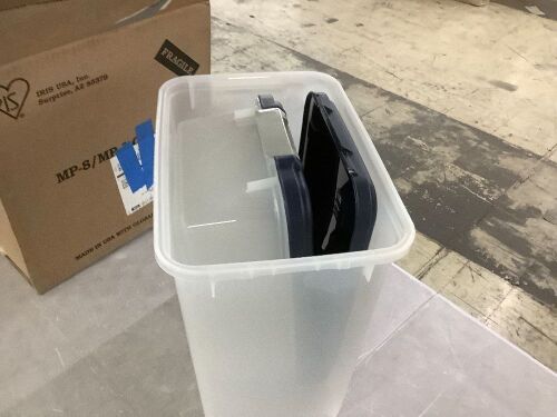 IRIS USA WeatherPro Airtight Pet Food Storage Containers - No Wheels - Lot 786