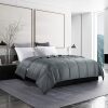 HOMBYS Lightweight Cooling Comforter Cal King Size,100% Rayon Derived from Bamboo Shell Down Alternative Duvet Insert,Light Grey Soft Summer Comforter for Hot Sleepers,8 Corner Tabs - Thumbnail 1