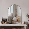 Arched Wall Mirror for Bathroom,Mirrors for Wall,24''x36'',Vanity Mirror for Bedroom Dresser, Entryway, Living Room, Metal Frame (36''x24'',Black) - Thumbnail 1