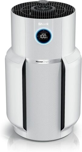 Shark Air Purifier with NeverChange Air Filter Technology, 5 Year HEPA Filter, Covers 1400 Sq. ft, Odor Neutralizer and Clean Sense Technology, Removes 99.98% of Dust & Allergens, HP302 (Renewed) - Lot 2993