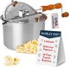 Original Whirley Pop Popcorn Maker - Wabash Valley Farms Gourmet Popcorn Popper, Aluminum Pot With Nylon Gears, 3-Minute Stove Top Popper, Home Movie Night (Silver) - Thumbnail 1