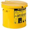 Justrite 2 Gallon Yellow Countertop Oily Waste Can - Thumbnail 1