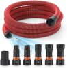 Klabb 16 Feet Dust Collection Hose Kit for Home and Shop Vacuums System with 6 Adapters of Woodworking Power Tool and Sander,Compatible with Multi-Brands Power Tool Adapter Set for Dust Collection - Thumbnail 1