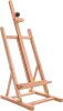 U.S. Art Supply Medium Wooden H-Frame Studio Tabletop Easel - Adjustable Stand, Holds Up to 27" Canvas, Portable Table Top Easel for Painting - Thumbnail 1
