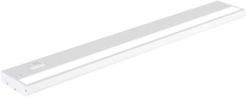 LED Under Cabinet Lighting Hardwired - 3CCT 24 Inch White Finish - Lot 2922