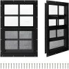 COLORPAPA 2 Pack Shed Windows, Small Sliding Windows,Flush Mount Windows with Tempered Glass and Fiberglass Screen for Shed, Chicken Coop, Playhouse, Household, Garage, Barns - Thumbnail 1