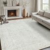 Washable Rugs 8x10 Area Rugs for Living Room,Modern Abstract Rugs for Bedroom,Large Carpets,Ultra Soft Faux Wool Retro Dining Room Rug,Non Slip&Non-Shedding Low Pile Print Rug - Thumbnail 1