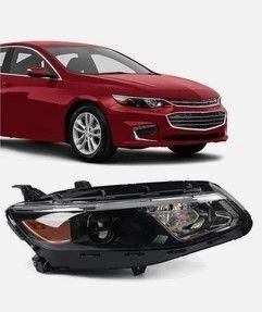 FIONE Headlight Assembly for Chevy Malibu Projector 2016-2018 Replacement Halogen, Passenger Side - Lot 2950