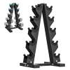HANDBODE Dumbbell Rack Stand for 5 Pairs, A-Frame Weight Storage Organizer for Home Gym - Thumbnail 1
