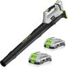 Leaf Blower Cordless with 2x2.0Ah Batteries and Fast Charger 21V Lightweight Electric Leaf Blower, Portable Handhold Battery Powered Blowers for Lawn Care, Patio Cleaning, Blowing Leaves and Dust - Thumbnail 1